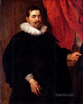  Peter Painting - Peter Paul Portrait Of A Man Probably Peter Van Hecke Baroque Peter Paul Rubens